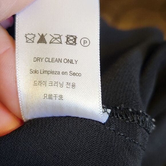 Lost April 100% viscose black spaghetti strap tank top camisole, size S - Picture 7 of 7